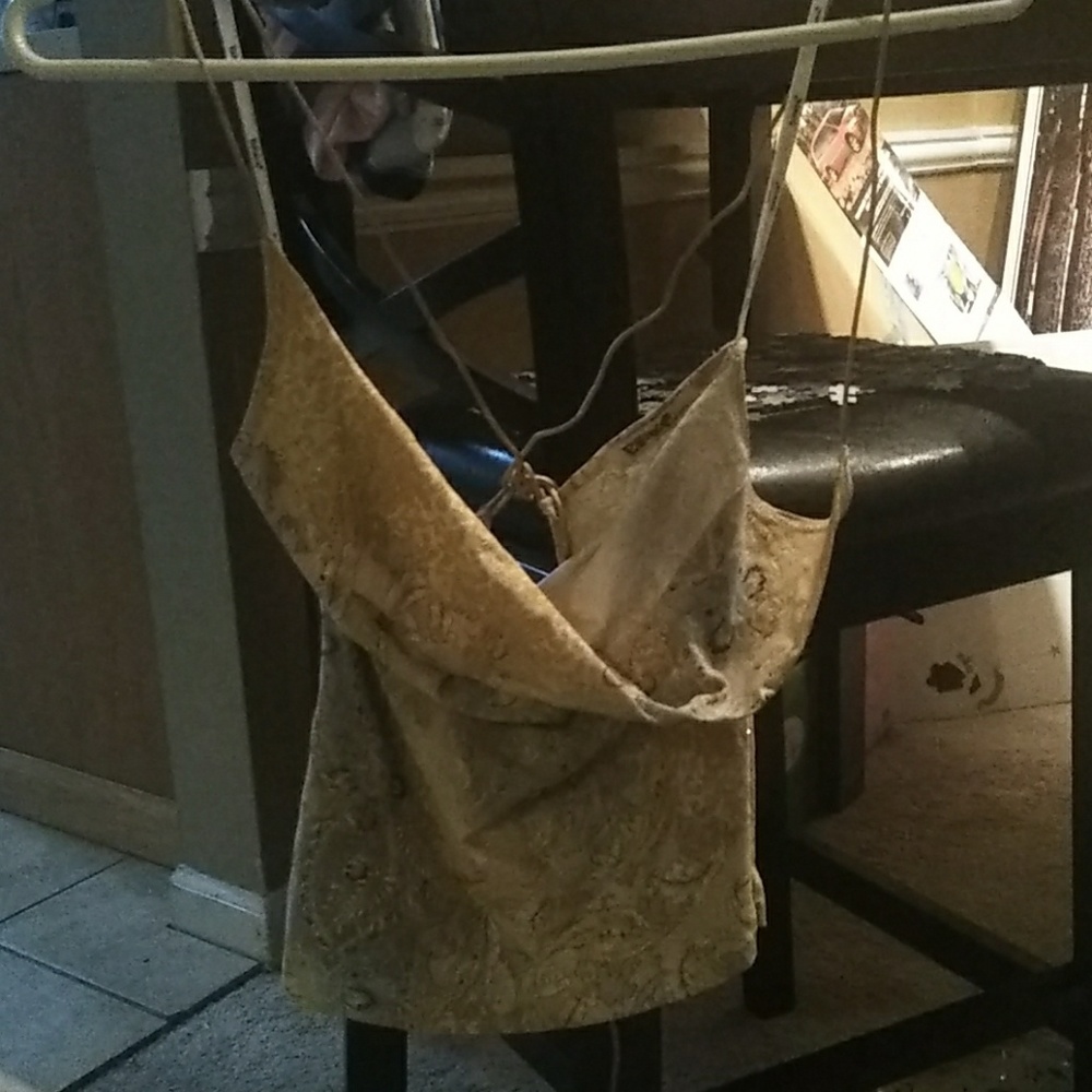 Halter/open back shirt